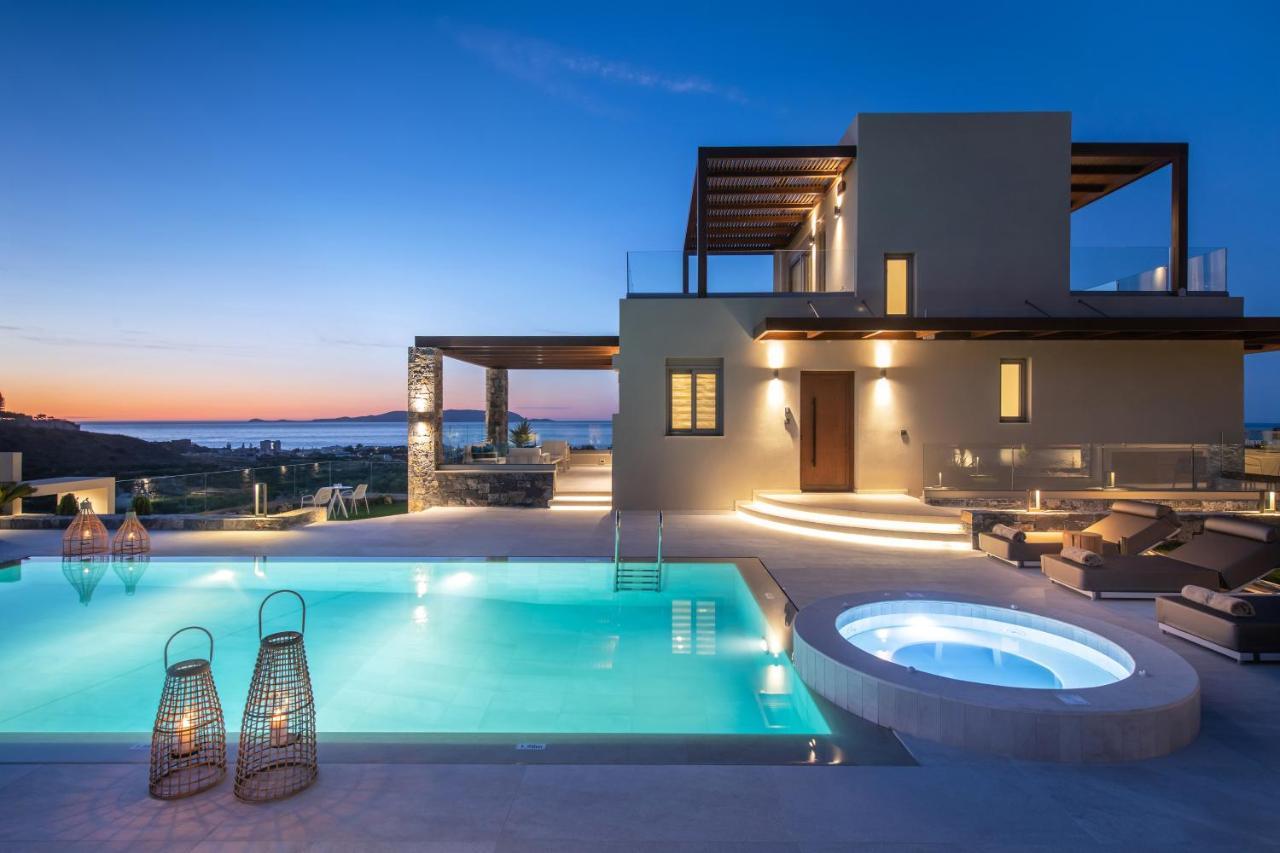 Kymo Instyle Villa - Sea View Private Pool Jacuzzi Kokkini Hani Buitenkant foto